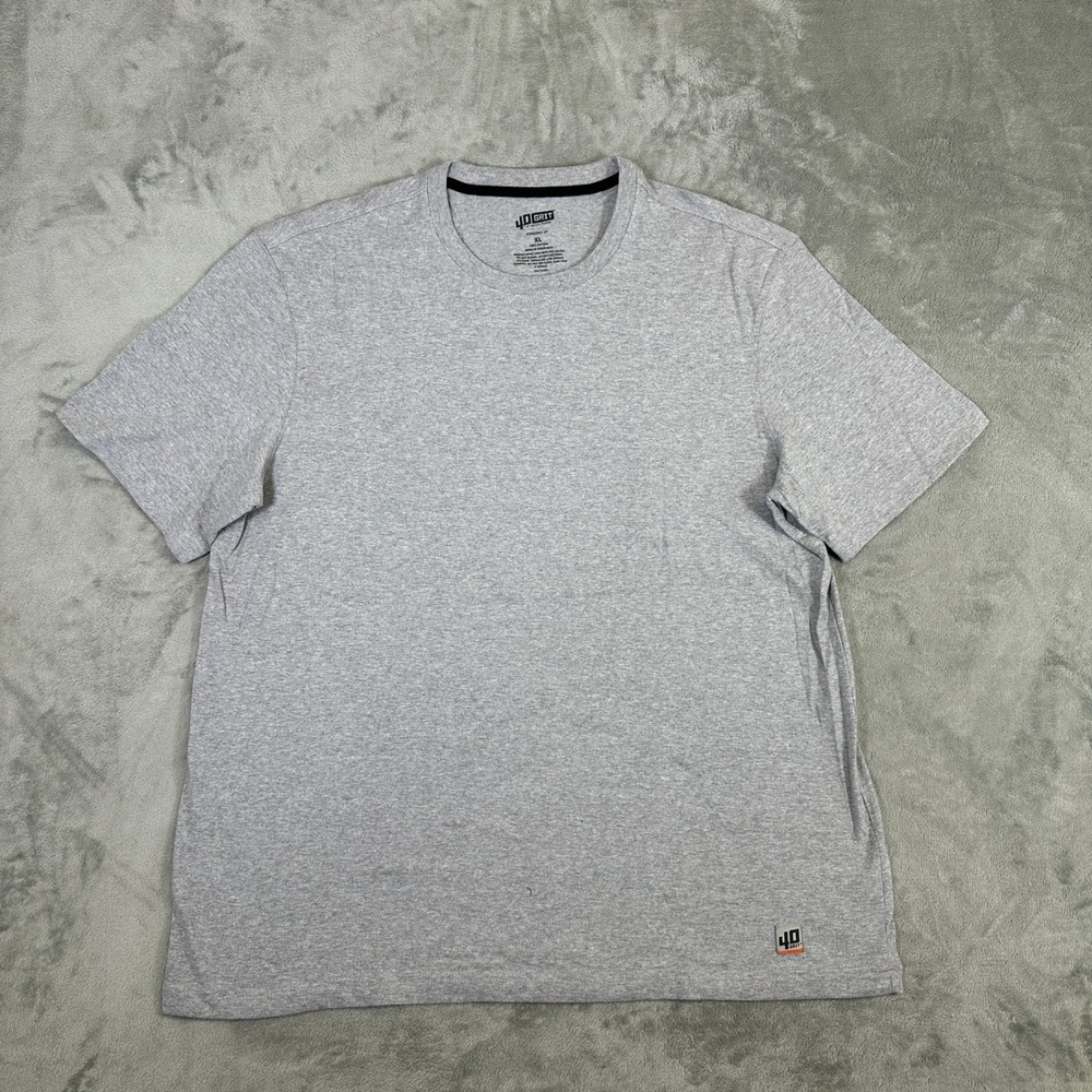 40 Grit by Duluth Trading Co Mens XL Gray Cotton Short Sleeve T-Shirt Tee